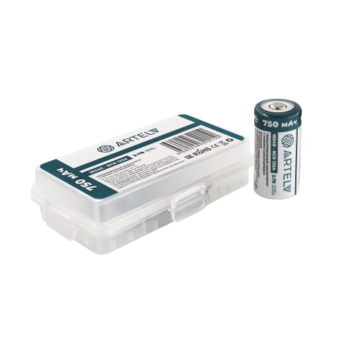 Аккумуляторная батарея RCR123 ARTELV 3.7V Li-Ion 750 mAh