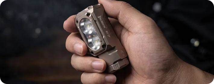 Изменение сценария использования фонаря Wuben E7 Khaki 5000K