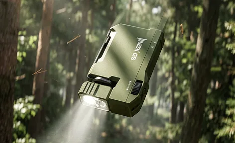 Стойкость к ударам корпуса фонаря-брелока Wuben G5 Green NEW