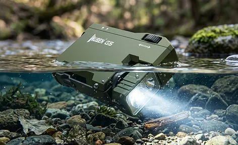 Герметичность по стандарту IP65 фонаря-брелока Wuben G5 Green NEW