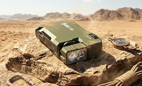 Легкость и компактность корпуса фонаря-брелока Wuben G5 Green NEW