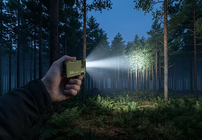 Дистанция освещения и параметры луча фонаря-брелока Wuben G5 Green NEW