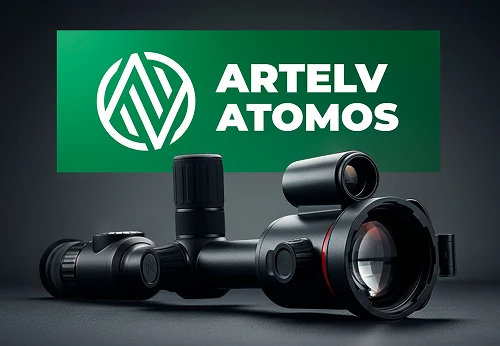 Тепловизионный прицел с лазерным дальномером и баллистикой ARTELV Atomos