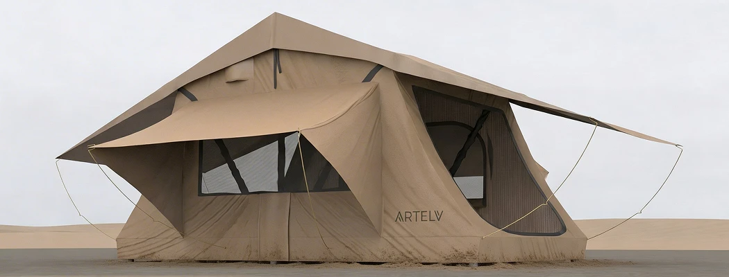 Палатка для отдыха ARTELV боковой ракурс