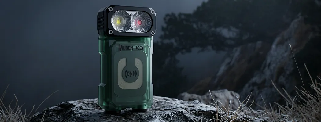 Ручной фонарь Wuben X3 Pro с магнитом на камне